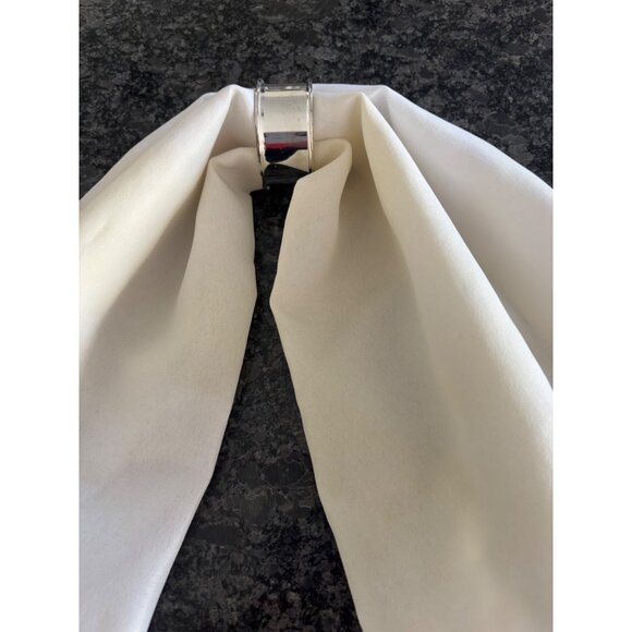 Vintage Silver Plated Napkin Rings Set Of 6 Round 1.5" Diameter Unpolished - Picture 6 of 7